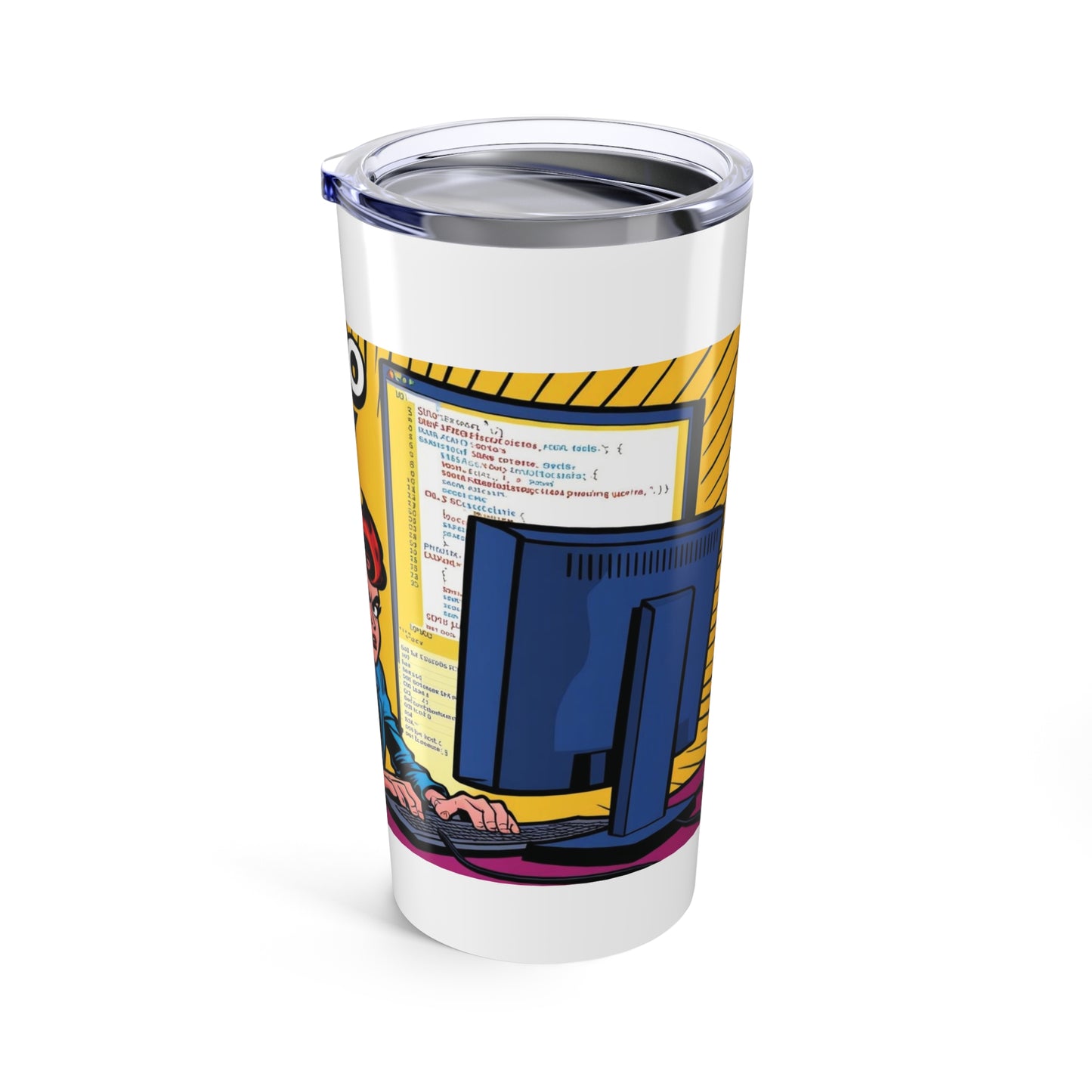 Funny 20oz Tumbler - 'Talk to Me' & 'I'm not Queen' Design - Perfect for Tech Lovers